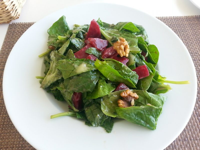 Spinatsalat mit Cranberries